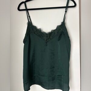 Abercrombie & Fitch Dark Green Lace Camisole